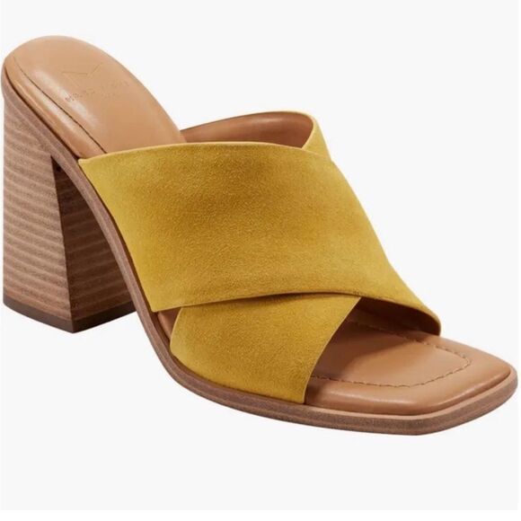 Marc Fisher Shoes - Marc Fisher Barli Sandal Yellow/Gold Size 9.5 NEW in box